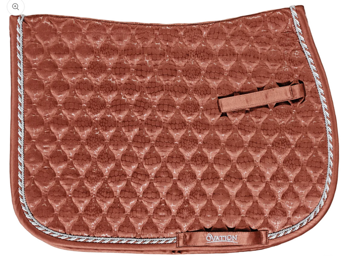 Embossed Leopard Satin All-Purpose Saddle Pad