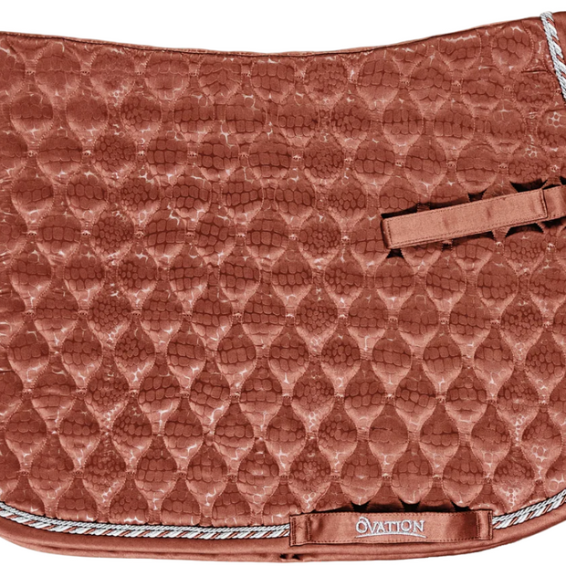 Embossed Leopard Satin All-Purpose Saddle Pad