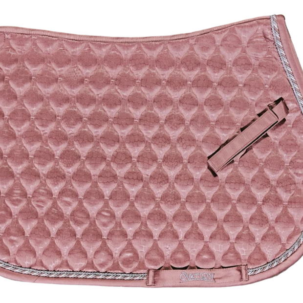 Embossed Leopard Satin All-Purpose Saddle Pad
