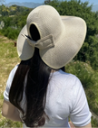 Sun Hat w/Butterfly Closure - Ivory