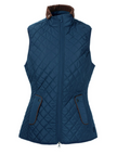 Equinavia Cecilia Womens Quilted Barn Vest - Navy