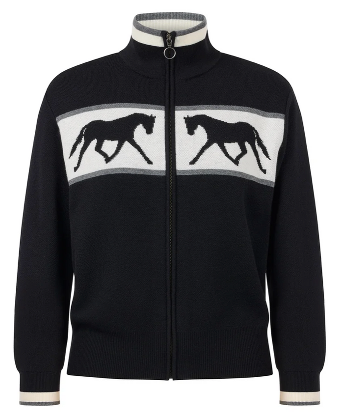 Reflections Horse Full Zip Sweater