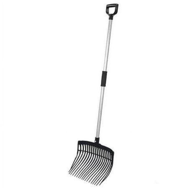 Tough1 Pro Pick Stall Fork w/2pc Handle Black