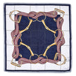 Silky Scarf - Ivory/Navy Bits & Stirrups 28