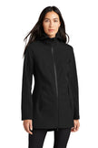 Black Long Rain Jacket - Ladies