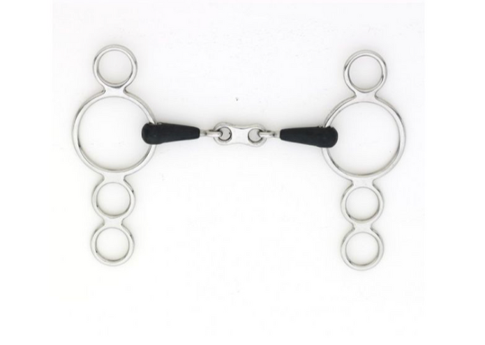 Eco Pure 3 Ring Gag French Link Bit