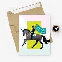 Hunt Seat Happy Birthday Parade Card
