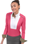Chestnut Bay Liberty Long Sleeved Show Shirt - Coral