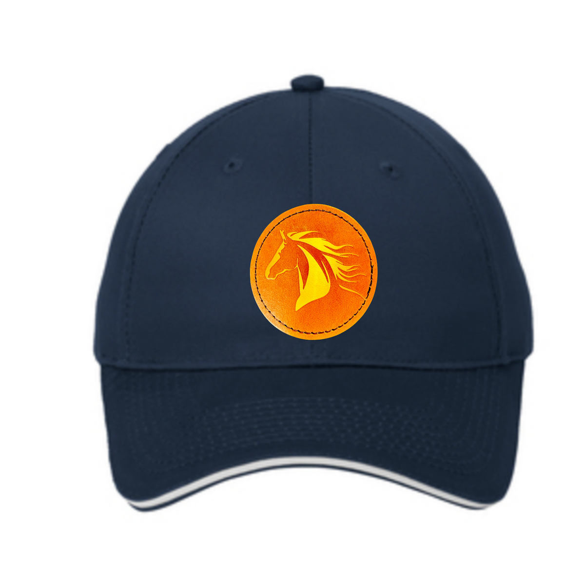 Black Stallion Designs - Leather Patch Ball Cap