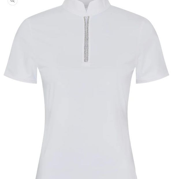 Catago Nice Short Sleeve Tech Show Shirt - White