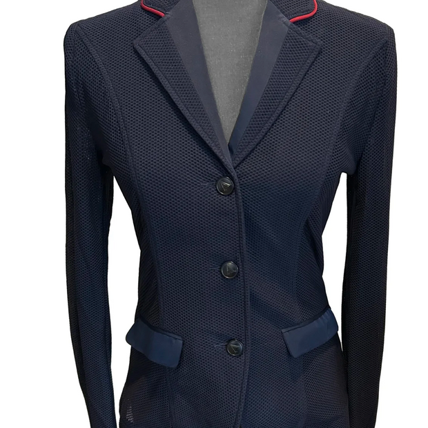 Anademi Mesh Show Coat w/Piping