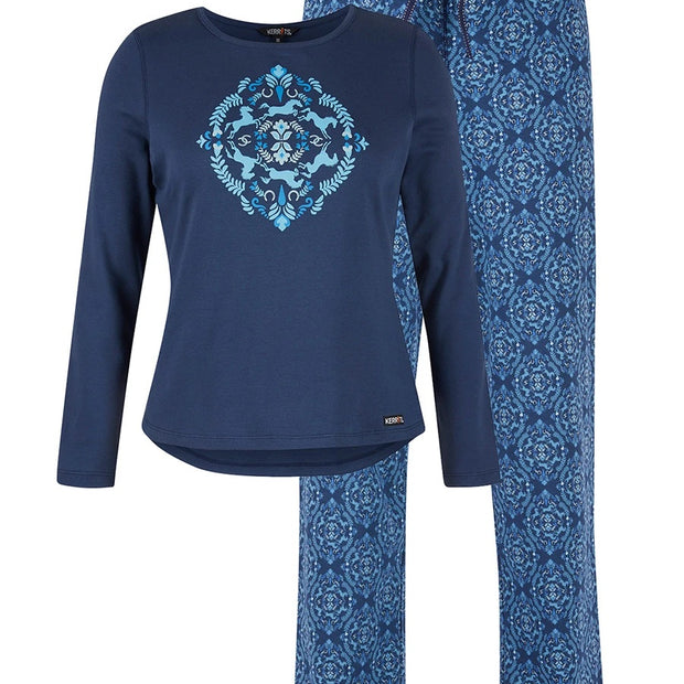 Horse Dreams Pajama Set - Indigo