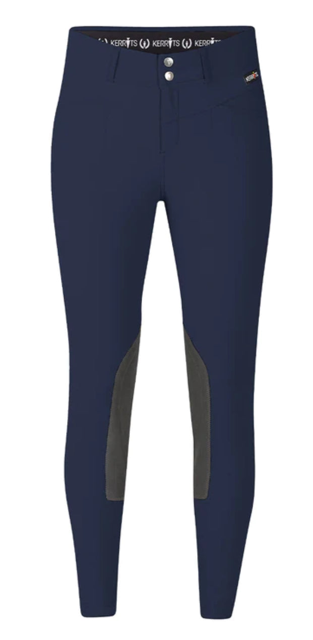 Kerrits Kids Crossover II Knee Patch Breech - Navy