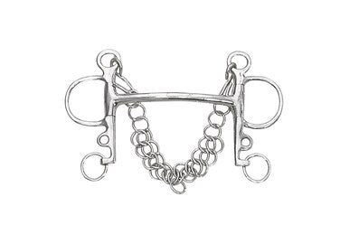 Centaur Jointed Mouth Eggbutt Pelham Bit