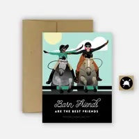 Barn Friends Equestrian Horse Card