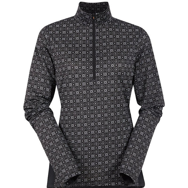 Kerrits Ice Fil Lite LS Riding Shirt - Black Diamond
