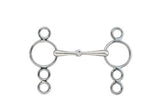 Centaur Thin Jointed 3-Ring Gag Bit