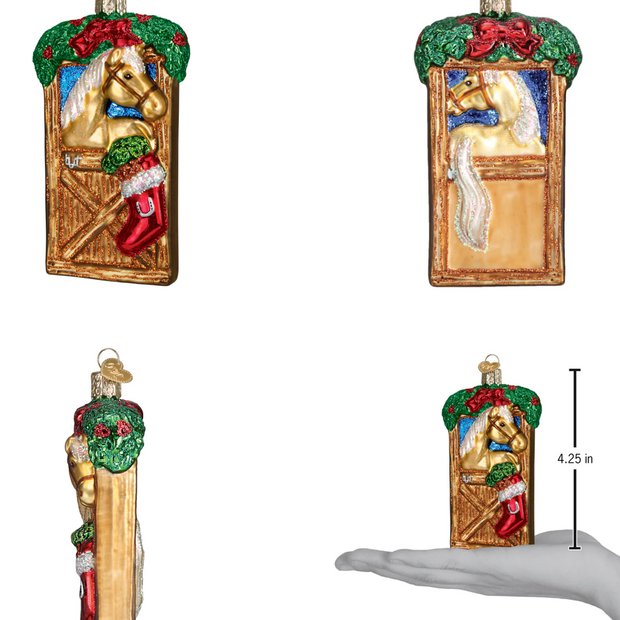 Old World Christmas - Horse In Stall