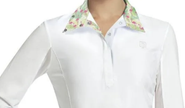 Romfh Ladies Lindsey Short Sleeved Show Shirt - White Flamingos