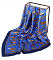 Silky Scarf - Horse in Blanket (Royal) 36”x36”
