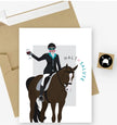 Hunt Seat Halt X Salute Card