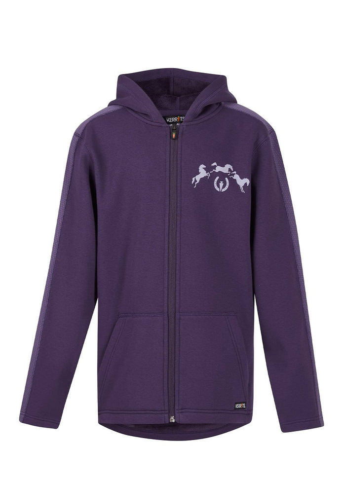 Kerrits Kids In Tandem Fleece Hoodie  - Blackberry