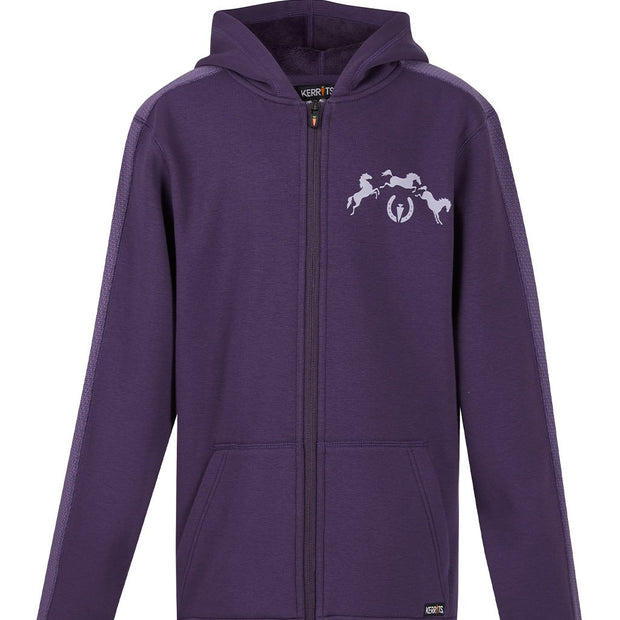 Kerrits Kids In Tandem Fleece Hoodie  - Blackberry