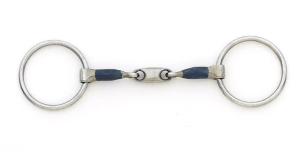 Centaur Blue Steel Oval Peanut Mouth Loose Ring Bit 5