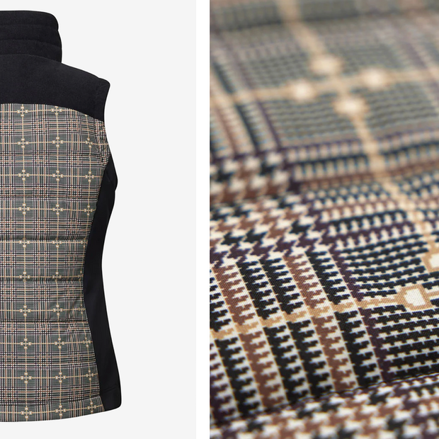 Kerrits Bit of Plaid Quilted Vest - EQ Plaid