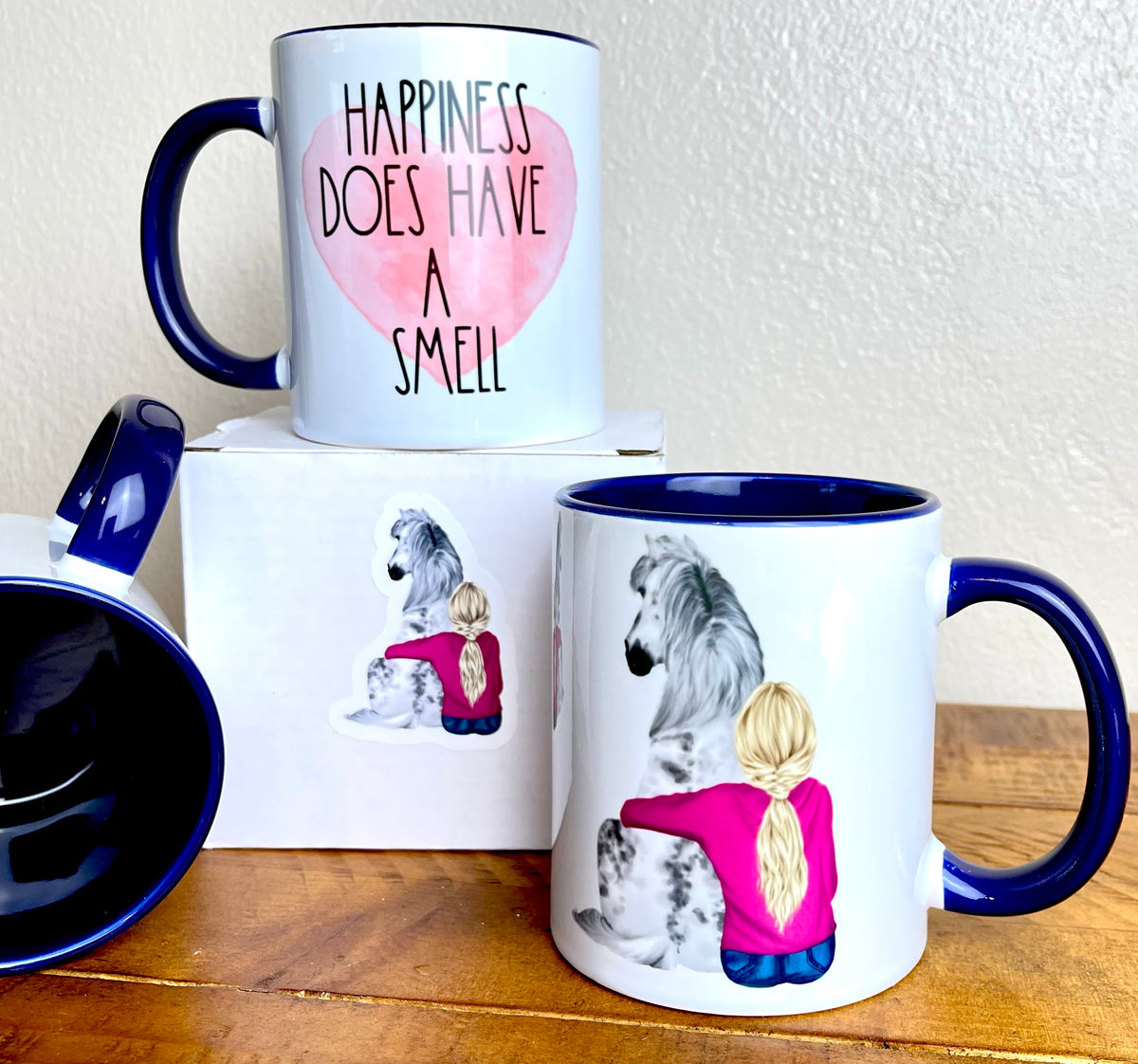 Colored Mug 11oz - Happiness Does Have A Smell