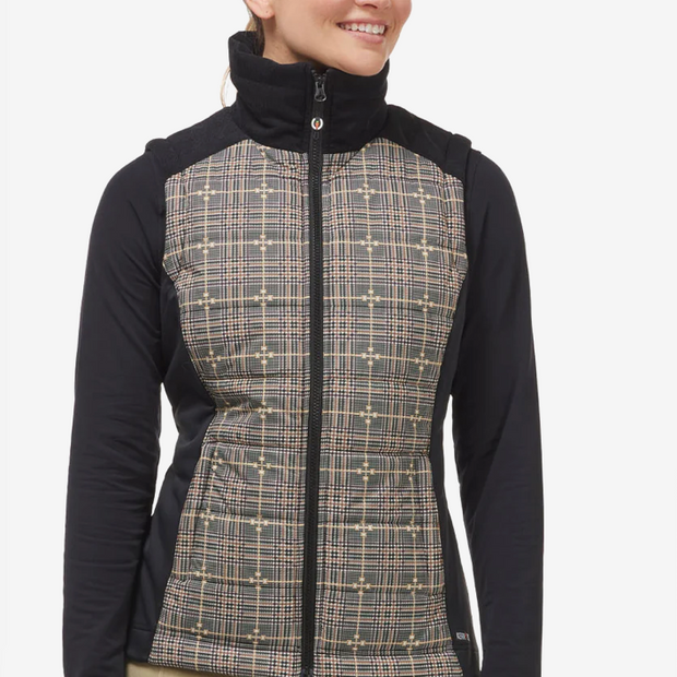 Kerrits Bit of Plaid Quilted Vest - EQ Plaid