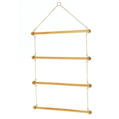 Wood 4-Bar Blanket Rack