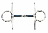 Centaur Blue Steel Jointed Full Cheek Gag Bit