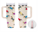 Lila Horses In Blankets - 30oz Stainless Steel Tumbler