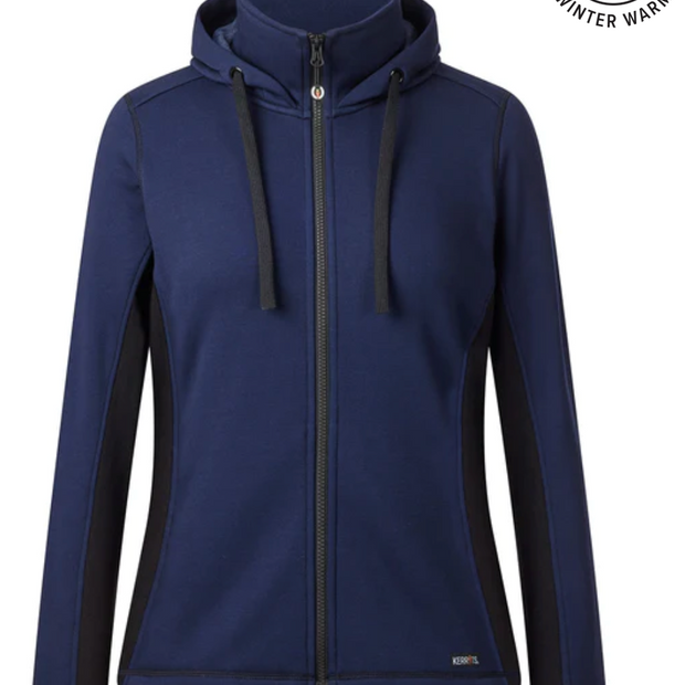 Kerrits Double Take Full Zip Fleece Hoodie - Ink