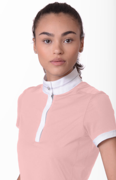 Chestnut Bay SkyCool Silver Trim Show Shirt - White