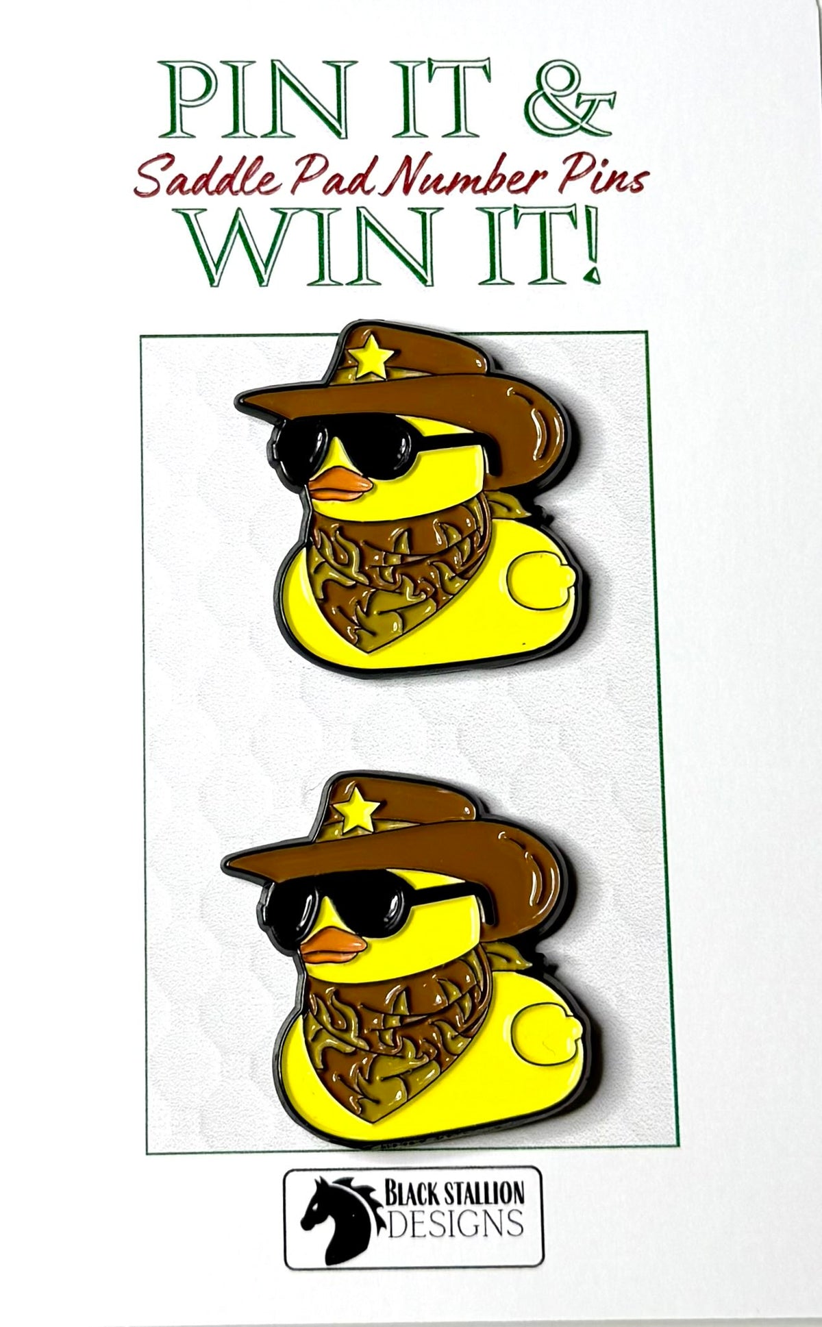 Pin It & Win It Saddle Pad Number Pins