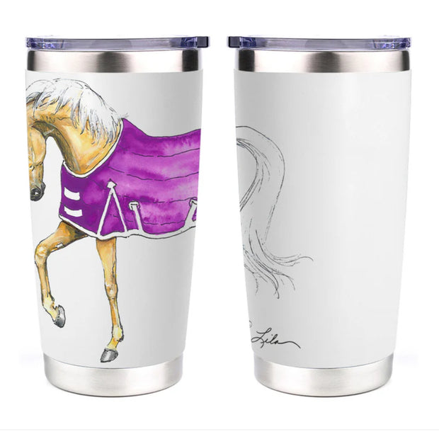 AWST Int'l 20 oz Stainless Steel Tumbler-Lila
