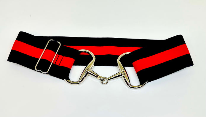 Black Stallion Designs -  2" Elastic Snaffle Bit Belt
