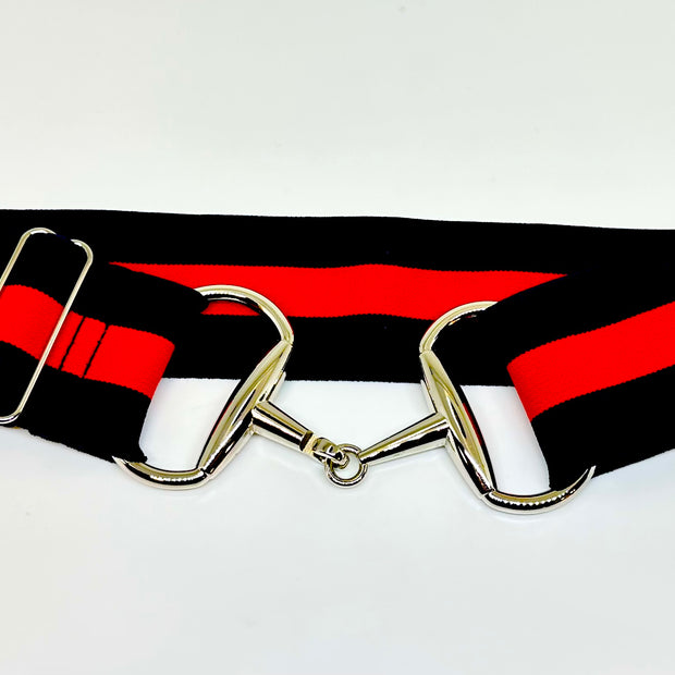 Black Stallion Designs -  2" Elastic Snaffle Bit Belt
