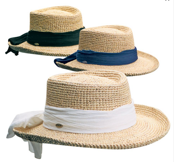 Scala Monarola - Crocheted Raffia Sun Hat