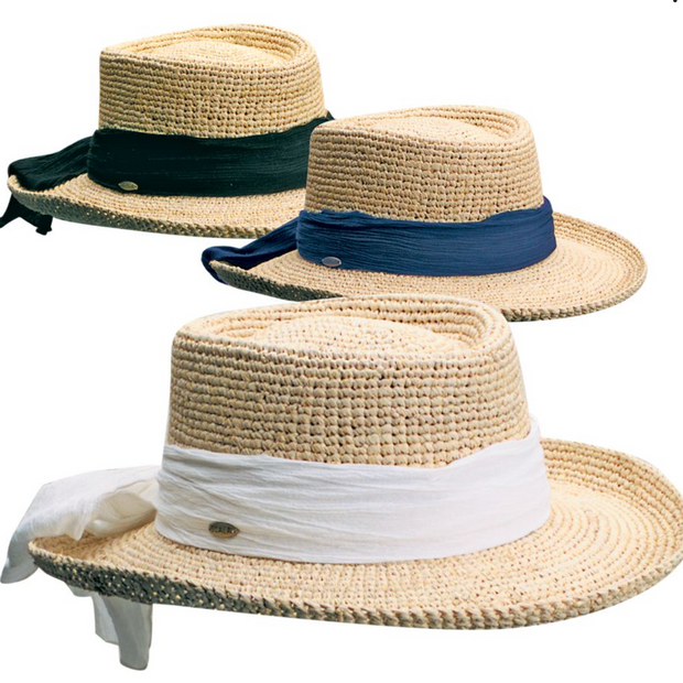 Scala Monarola - Crocheted Raffia Sun Hat