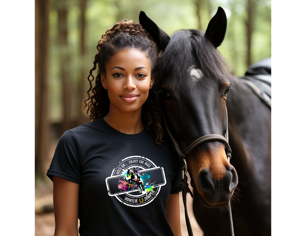 Black Stallion Designs- Hold On .. Enjoy the Ride Hunter / Jumper