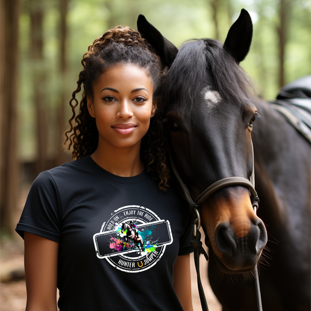 Black Stallion Designs- Hold On .. Enjoy the Ride Hunter / Jumper