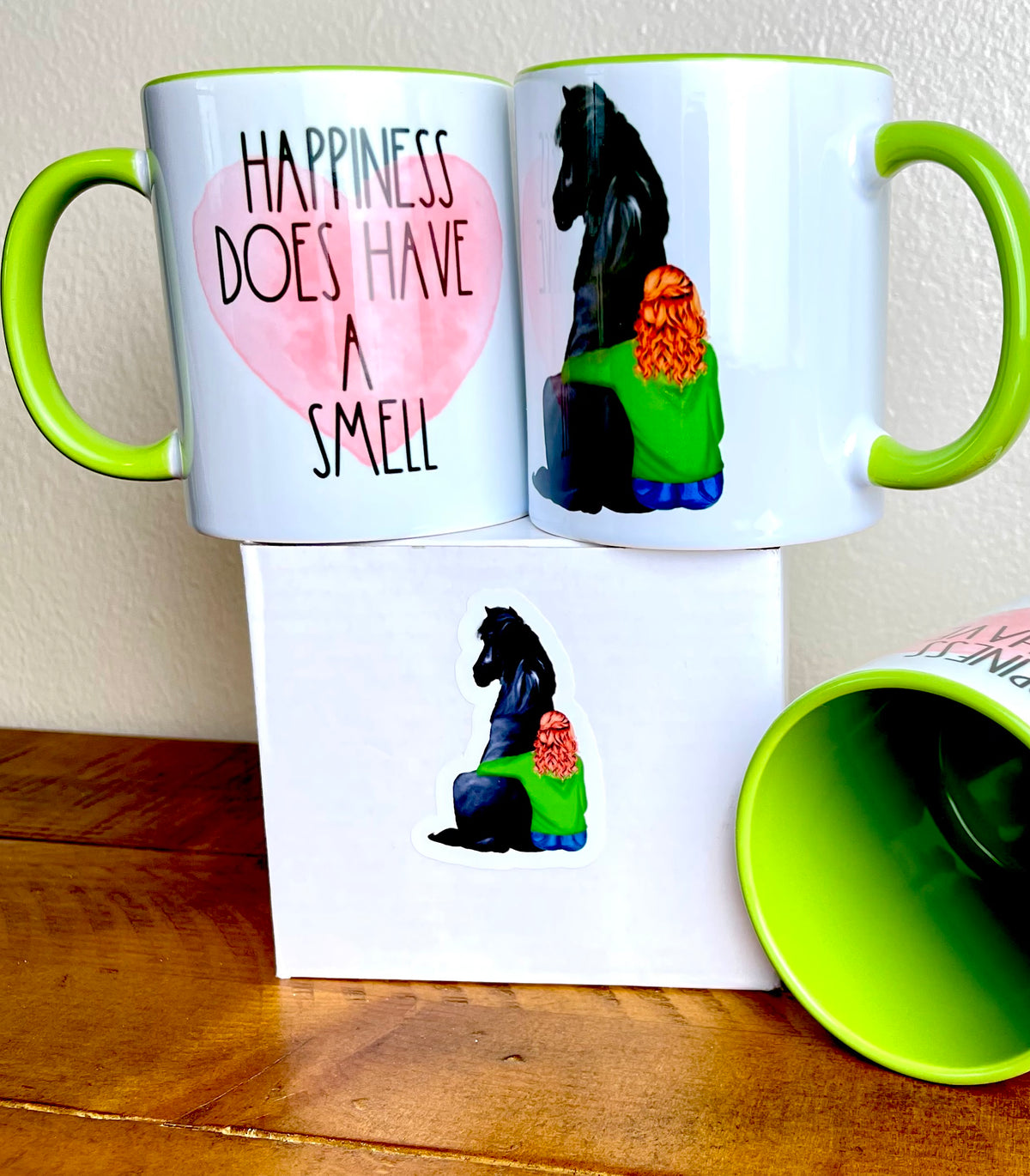 Colored Mug 11oz - Happiness Does Have A Smell