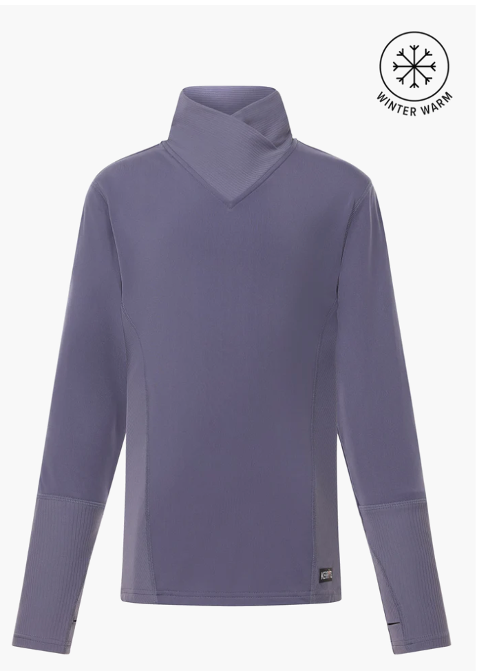 Kerrits Wrap Neck Tch Top - Wild Orchid