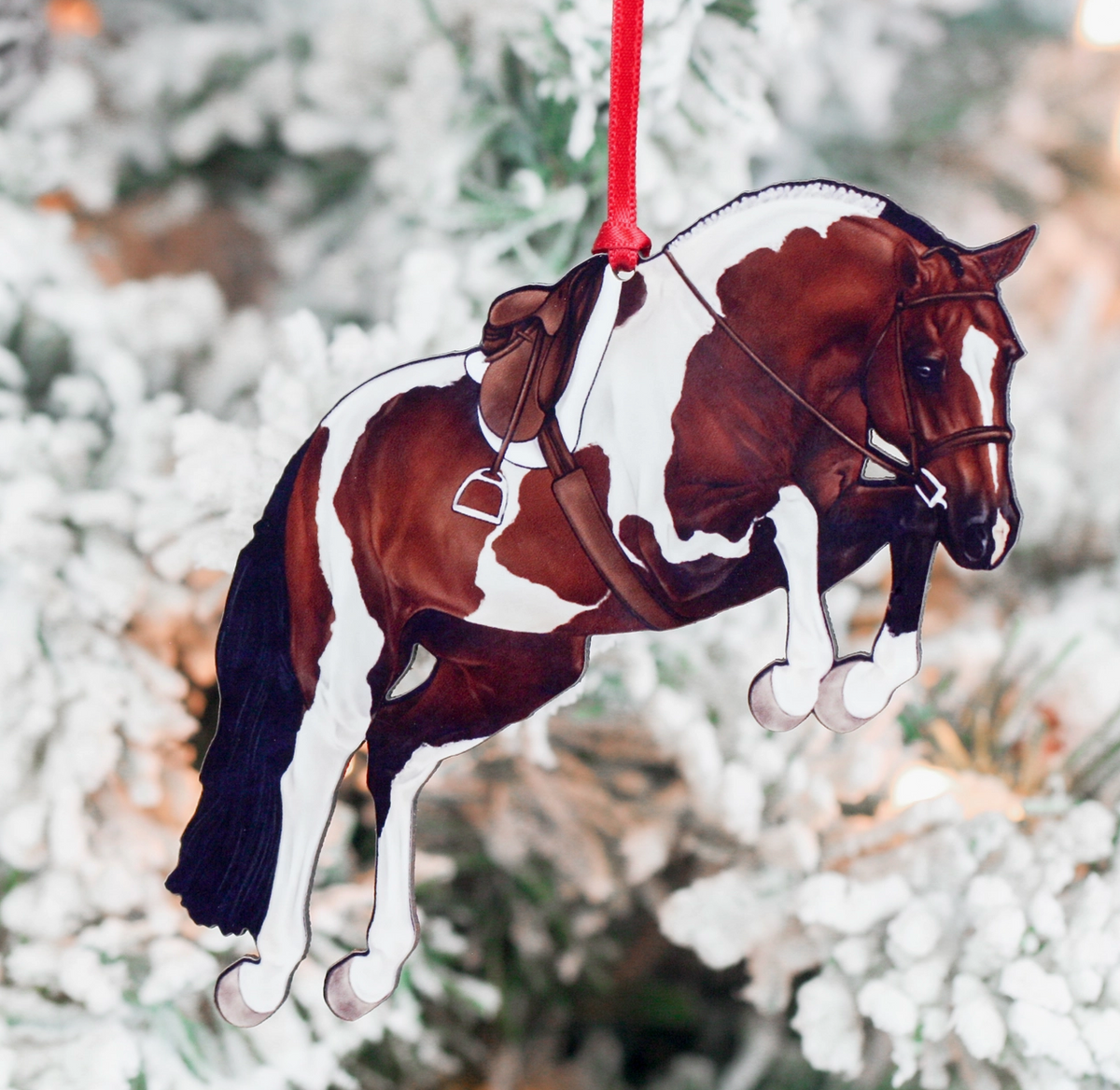 Classy Equine Christmas Ornament - Bay Tobago