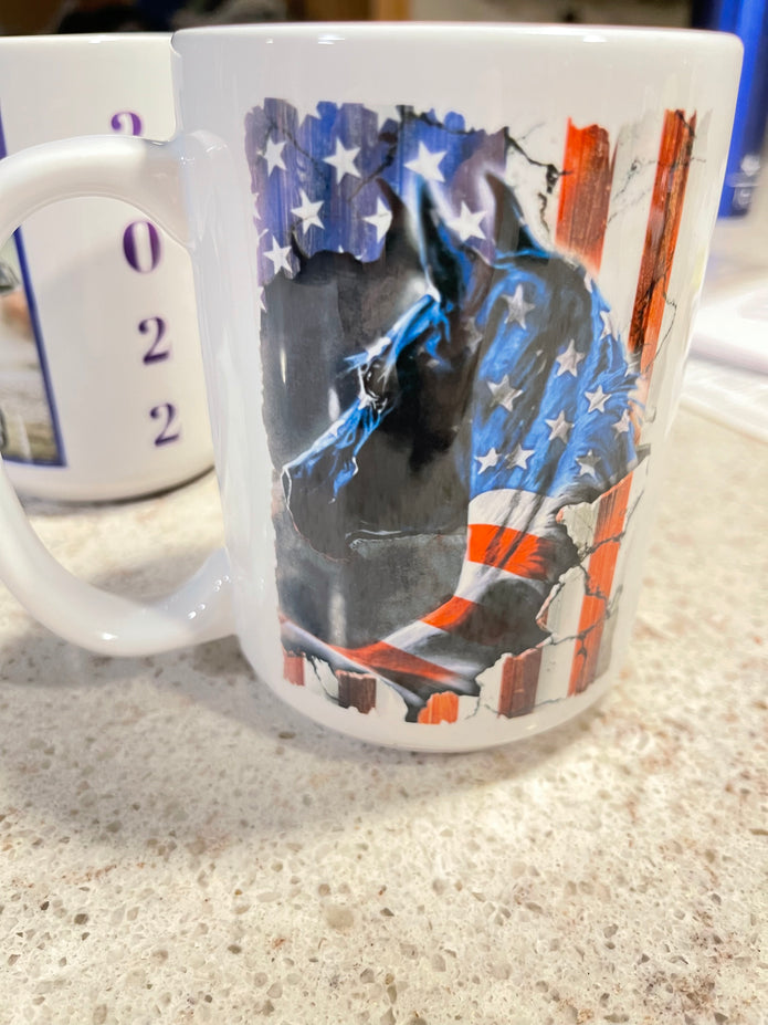 Flag Horse Coffee Mug