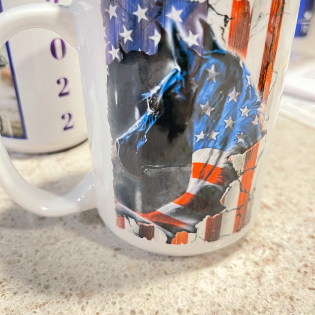Flag Horse Coffee Mug