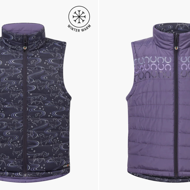 Kerrits Kids Ride the Wind Reversible Quilted Vest